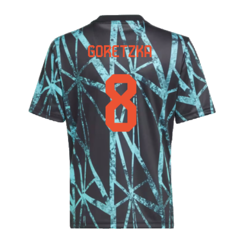 2024-2025 Bayern Munich Pre-Match Shirt (Black) - Kids (Goretzka 8)