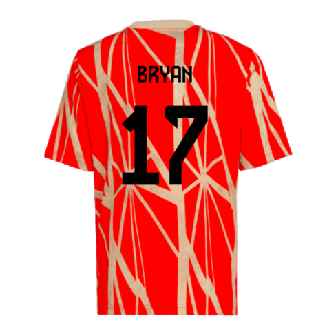 2024-2025 Bayern Munich Pre-Match Shirt (Red) - Kids (Bryan 17)