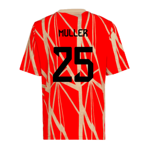 2024-2025 Bayern Munich Pre-Match Shirt (Red) - Kids (Muller 25)