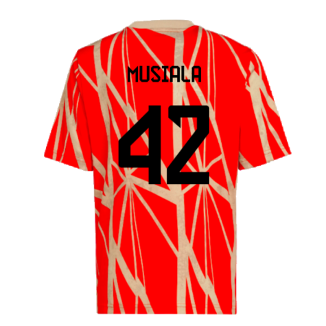 2024-2025 Bayern Munich Pre-Match Shirt (Red) - Kids (Musiala 42)