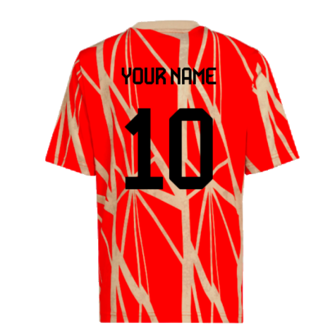 2024-2025 Bayern Munich Pre-Match Shirt (Red) - Kids (Your Name)