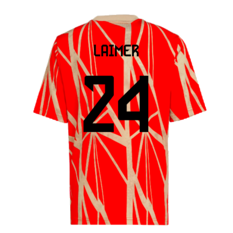 2024-2025 Bayern Munich Pre-Match Shirt (Red) (Laimer 24)