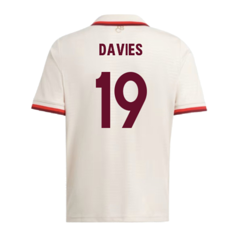 2024-2025 Bayern Munich Third Shirt (Kids) (Davies 19)