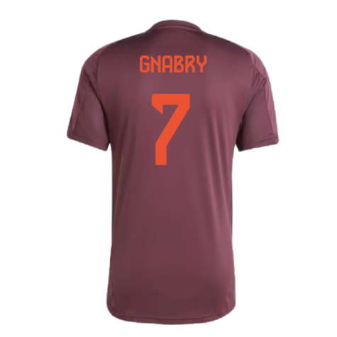 2024-2025 Bayern Munich Training Shirt (Shadow Maroon) (Gnabry 7)