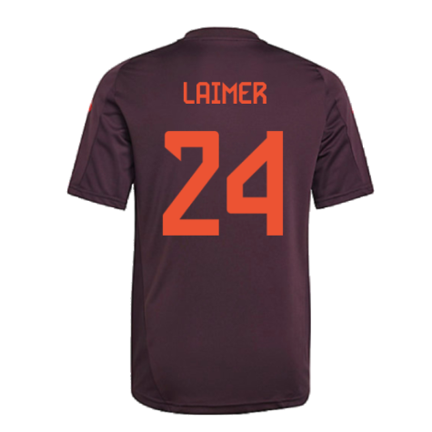 2024-2025 Bayern Munich Training Shirt (Shadow Maroon) - Kids (Laimer 24)