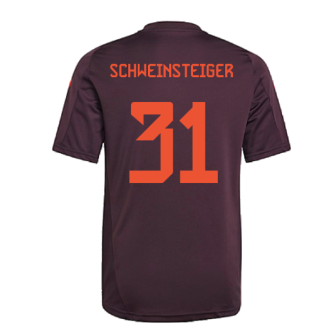 2024-2025 Bayern Munich Training Shirt (Shadow Maroon) - Kids (Schweinsteiger 31)