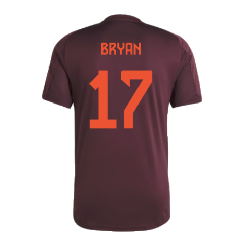 2024-2025 Bayern Munich Training Tee (Shadow Maroon) (Bryan 17)