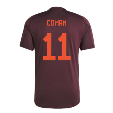 2024-2025 Bayern Munich Training Tee (Shadow Maroon) (Coman 11)