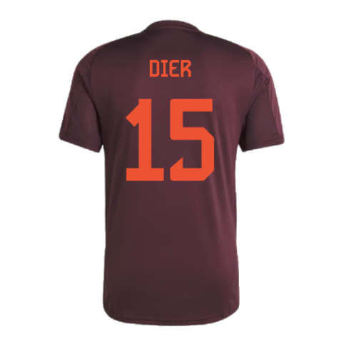 2024-2025 Bayern Munich Training Tee (Shadow Maroon) (Dier 15)