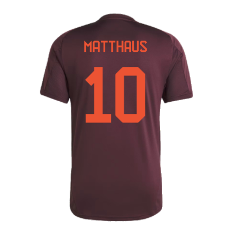 2024-2025 Bayern Munich Training Tee (Shadow Maroon) (Matthaus 10)