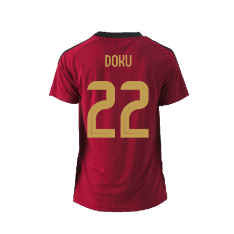 2024-2025 Belgium Home Fan Shirt (Ladies) (Doku 22)