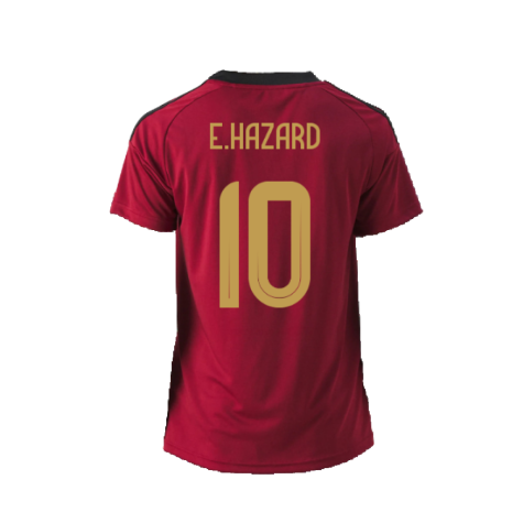 2024-2025 Belgium Home Fan Shirt (Ladies) (E.Hazard 10)