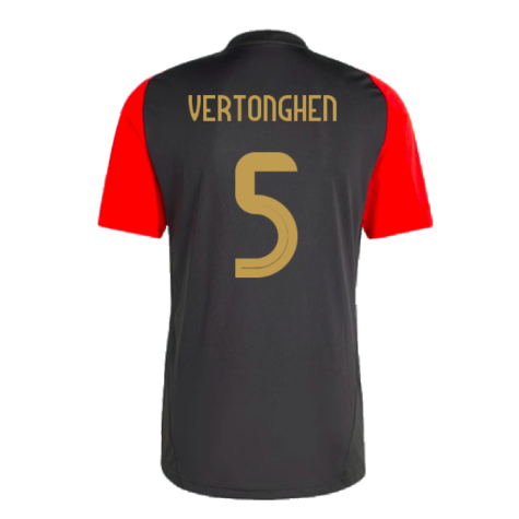 2024-2025 Belgium Training Jersey (Black) (Vertonghen 5)