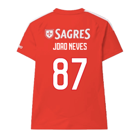 2024-2025 Benfica Home Shirt (Joao Neves 87)