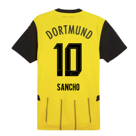 2024-2025 Borussia Dortmund Authentic Home Shirt (Sancho 10)