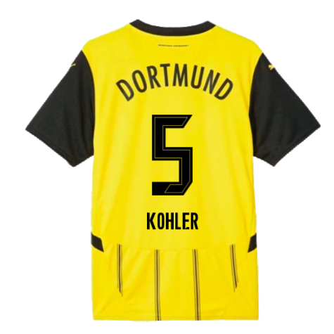 2024-2025 Borussia Dortmund Home Shirt (Kohler 5)