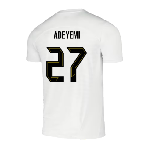 2024-2025 Borussia Dortmund Pre-Match Shirt (White) (Adeyemi 27)