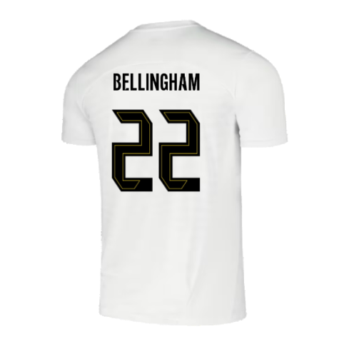 2024-2025 Borussia Dortmund Pre-Match Shirt (White) (Bellingham 22)