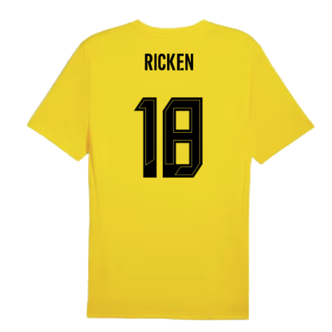 2024-2025 Borussia Dortmund Training Shirt (Yellow) - Kids (Ricken 18)