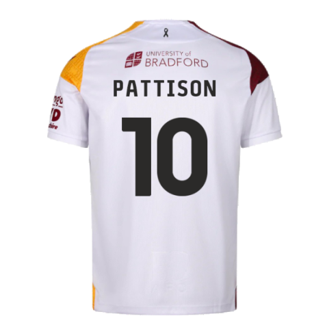 2024-2025 Bradford City Away Shirt (Pattison 10)