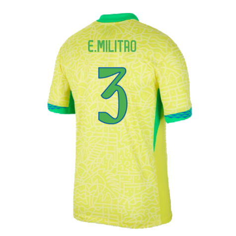 2024-2025 Brazil Home Shirt (E.Militao 3)