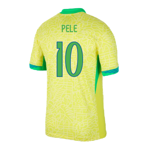 2024-2025 Brazil Home Shirt (Pele 10)