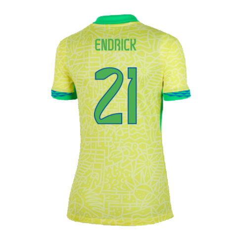 2024-2025 Brazil Home Shirt (Womens) (Endrick 21)