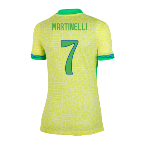 2024-2025 Brazil Home Shirt (Womens) (Martinelli 7)