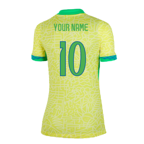 2024-2025 Brazil Home Shirt (Womens) (Your Name)