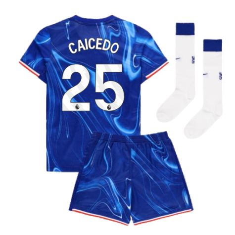 2024-2025 Chelsea Home Mini Kit (Caicedo 25)