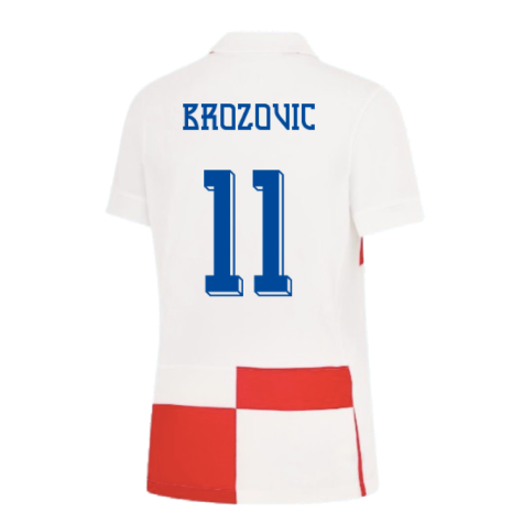 2024-2025 Croatia Home Shirt (Womens) (Brozovic 11)