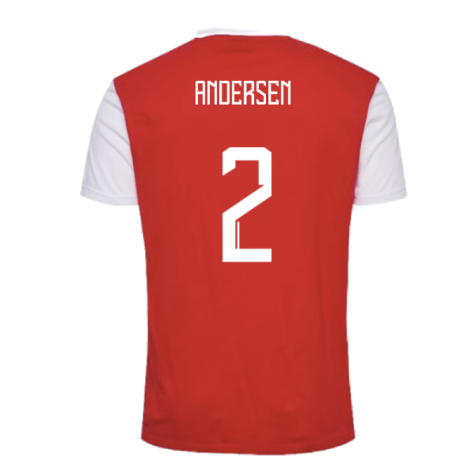 2024-2025 Denmark Fan 24 Block Tee (Red) (Andersen 2)