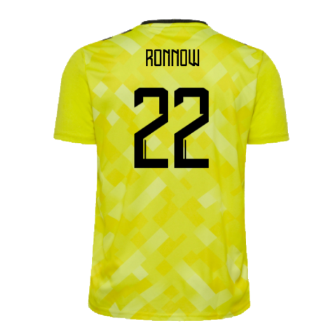 2024-2025 Denmark Home Goalkeeper Shirt (Yellow) (Ronnow 22)