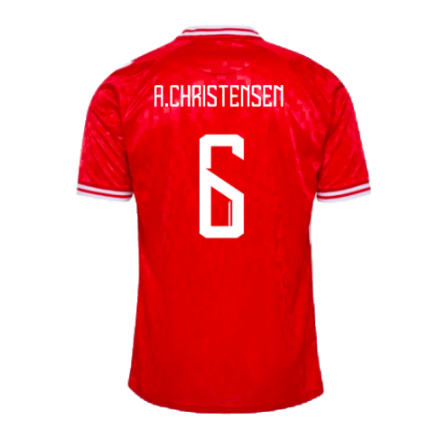 2024-2025 Denmark Home Shirt (A.Christensen 6)