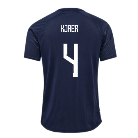 2024-2025 Denmark Training Jersey (Marine) (Kjaer 4)