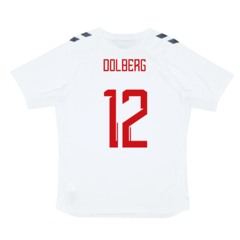 2024-2025 Denmark Training Jersey (White) (Dolberg 12)