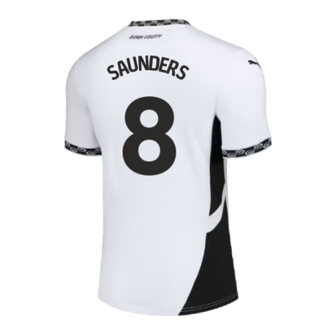 2024-2025 Derby County Home Shirt (Kids) (Saunders 8)