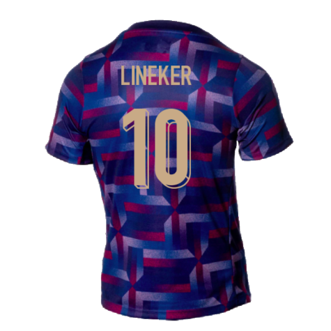 2024-2025 England Academy Pro Pre-Match Shirt (Purple Ink) (Lineker 10)