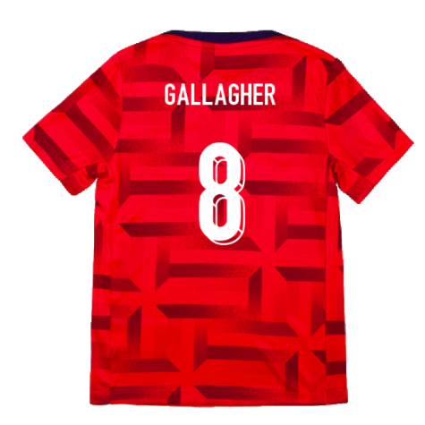 2024-2025 England Academy Pro Pre-Match Top (Siren Red) - Kids (Gallagher 16)