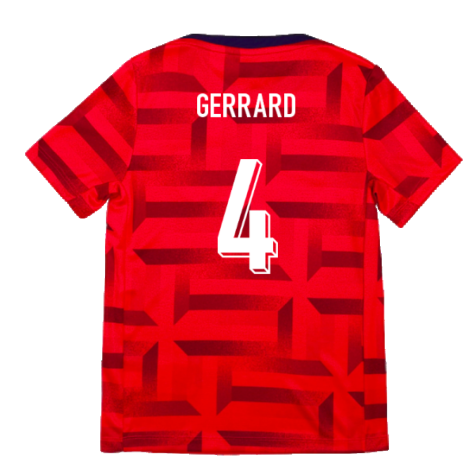 2024-2025 England Academy Pro Pre-Match Top (Siren Red) - Kids (Gerrard 4)