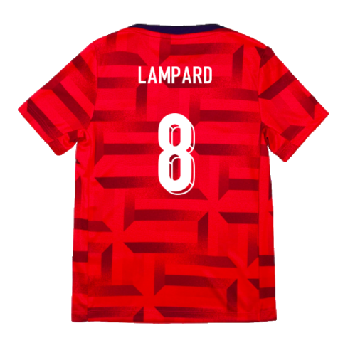 2024-2025 England Academy Pro Pre-Match Top (Siren Red) - Kids (Lampard 8)