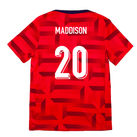 2024-2025 England Academy Pro Pre-Match Top (Siren Red) - Kids (Maddison 20)