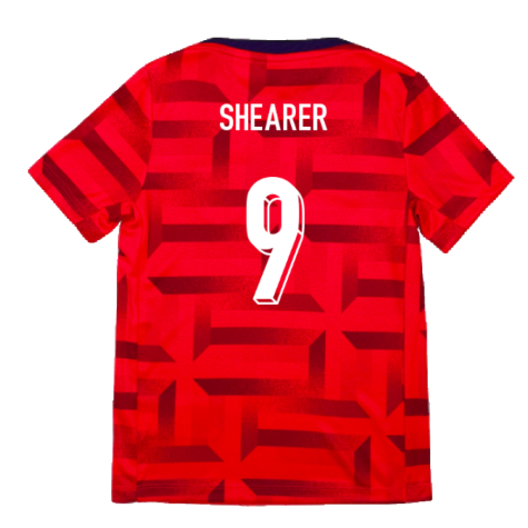 2024-2025 England Academy Pro Pre-Match Top (Siren Red) - Kids (Shearer 9)