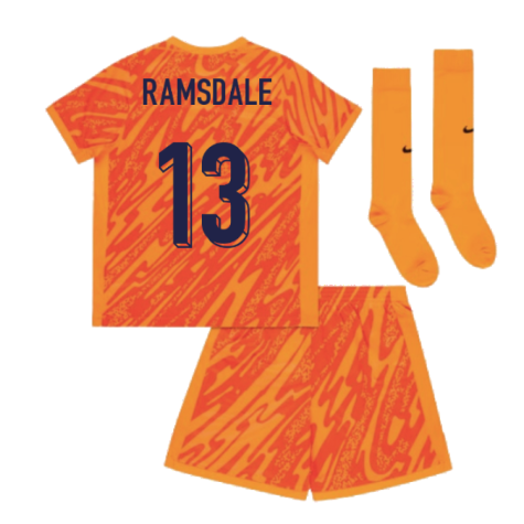 2024-2025 England Home Goalkeeper Mini Kit (Ramsdale 13)