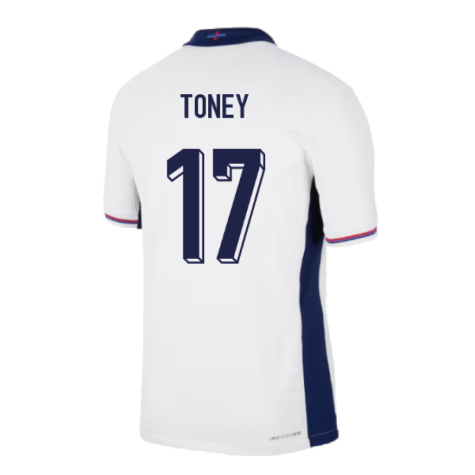 2024-2025 England Home Match Dri-Fit ADV Authentic Shirt (Toney 17)