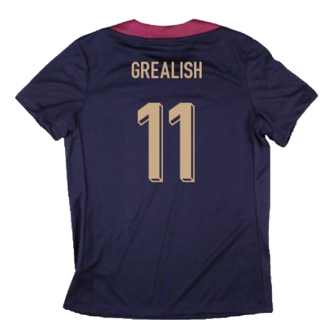 2024-2025 England Strike Dri-Fit Shirt (Purple Ink) - Womens (Grealish 11)