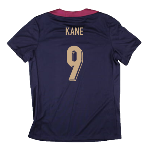 2024-2025 England Strike Dri-Fit Shirt (Purple Ink) - Womens (Kane 9)