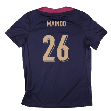 2024-2025 England Strike Dri-Fit Shirt (Purple Ink) - Womens (Mainoo 26)