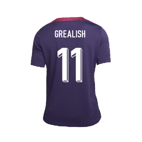 2024-2025 England Strike Training Shirt (Purple Ink) (Grealish 11)