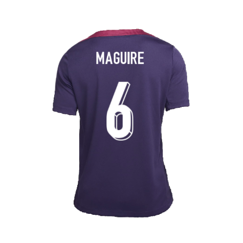 2024-2025 England Strike Training Shirt (Purple Ink) (Maguire 6)